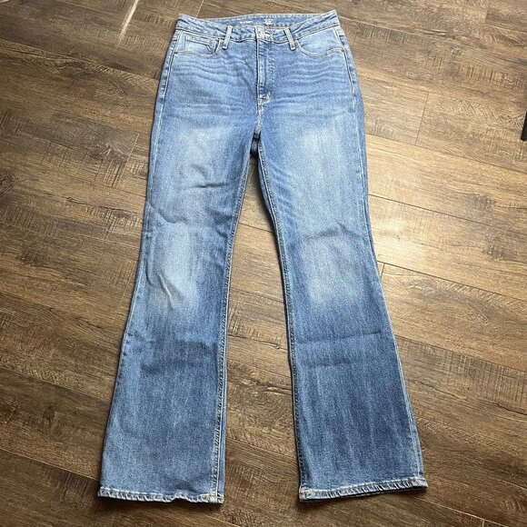 Old Navy High-Rise Flare Blue Jeans Pants Denim ((size 12)) - Picture 1 of 8
